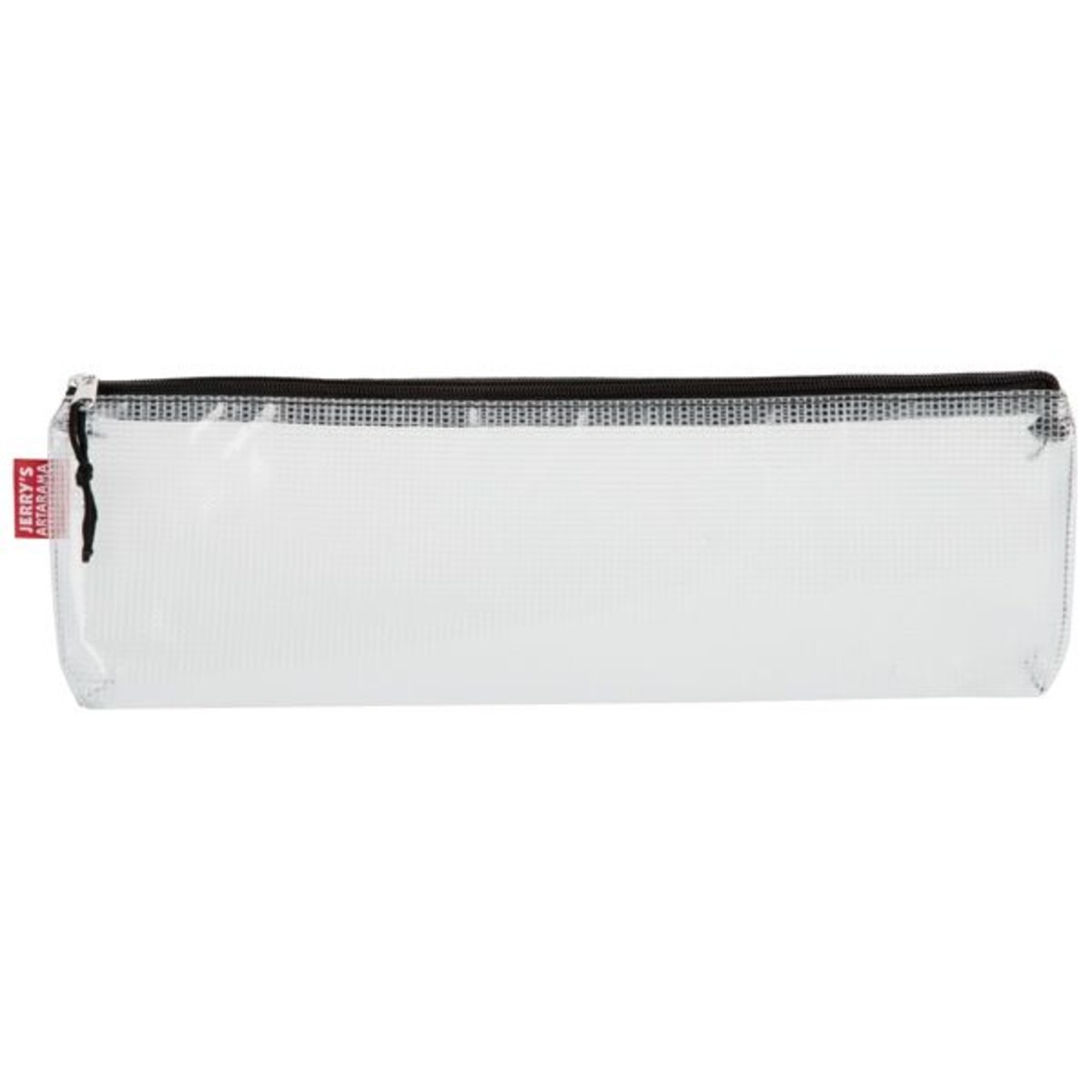 Clear Mesh Zipper Storage Organizer Bag, 5" x 15" - Waterproof Pouch for Papers and Supplies, Large Mesh Zipper Pouch for Travel, Studio or Office Organization